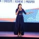 Anchor Reena hosting Sriram Fortune's Partner Meet