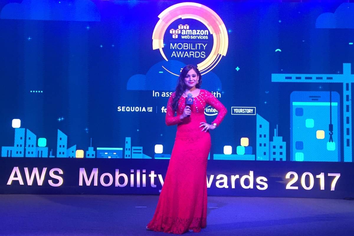 Emcee Reena hosts AWS Mobility Awards 2017