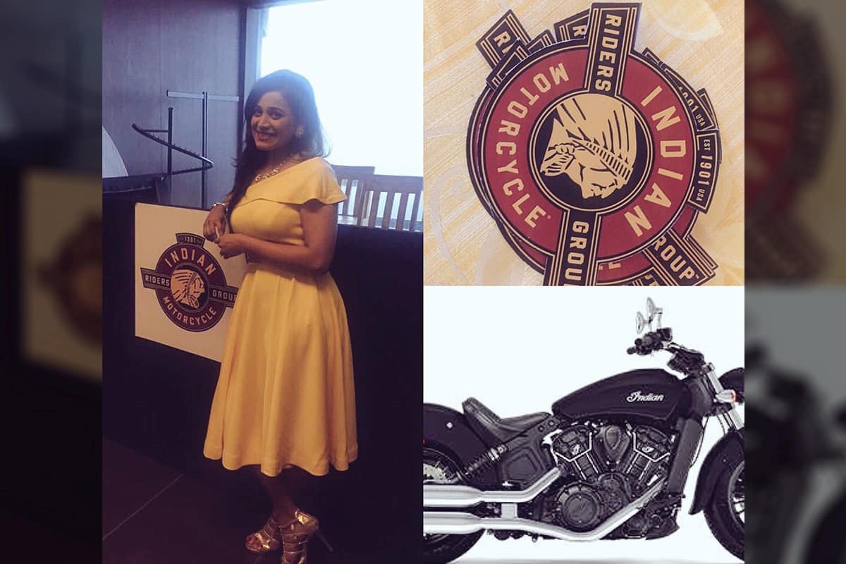 Multilingual MC Reena hosts Indian Motorcycle & Polaris IMRG run 2017