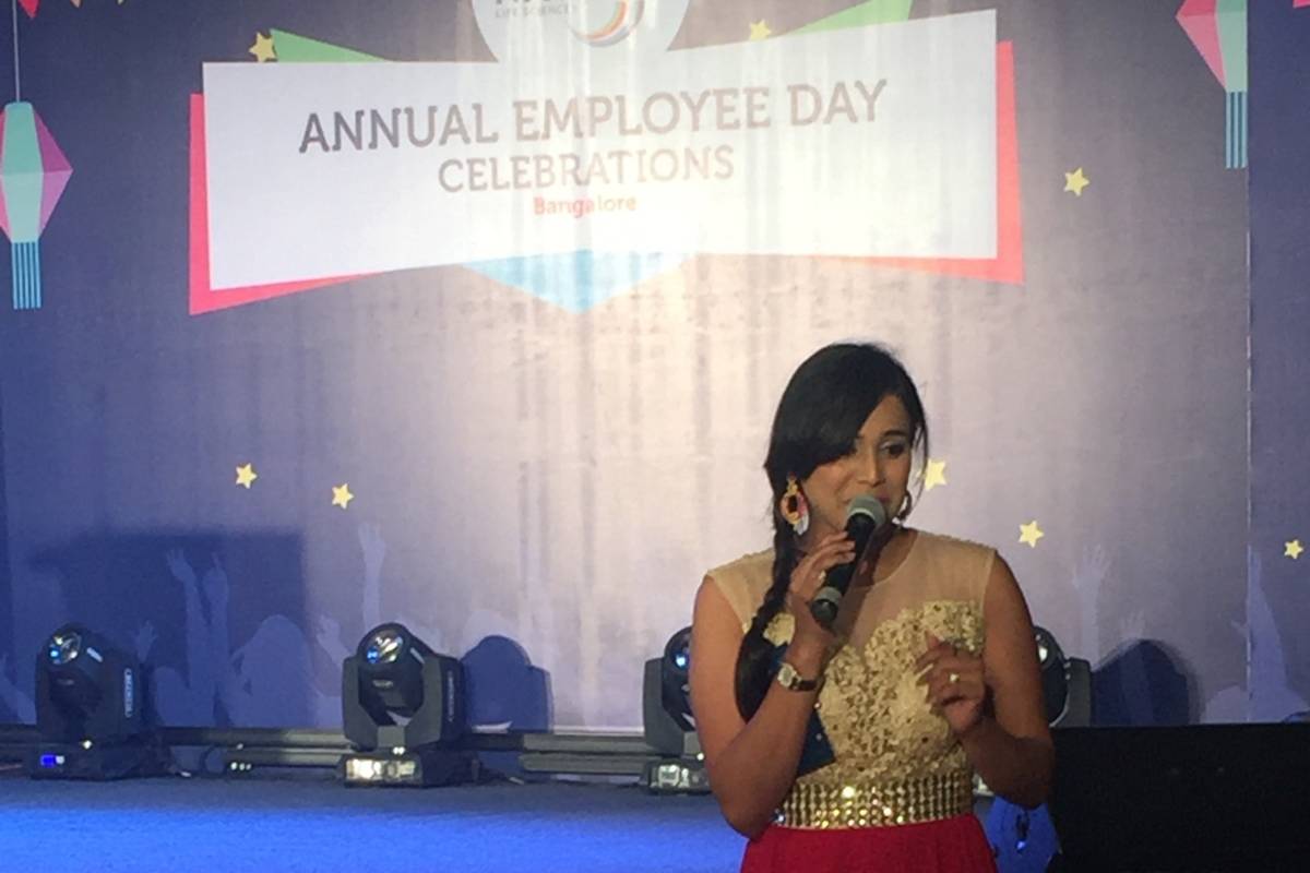 Multilingual MC Reena hosts Navitas Life Sciences Annual Employee Day 2017