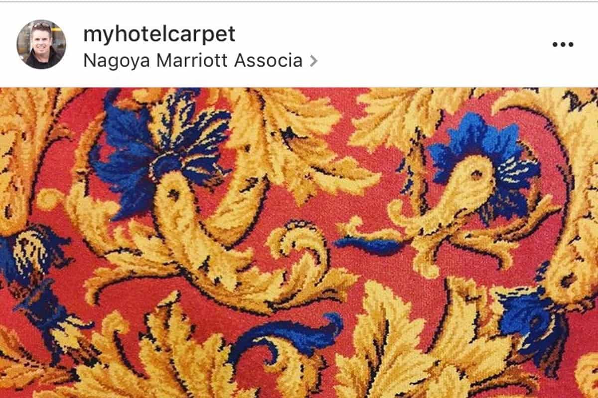 Dad's Instagram about hotel carpets earns half a million followers in a week