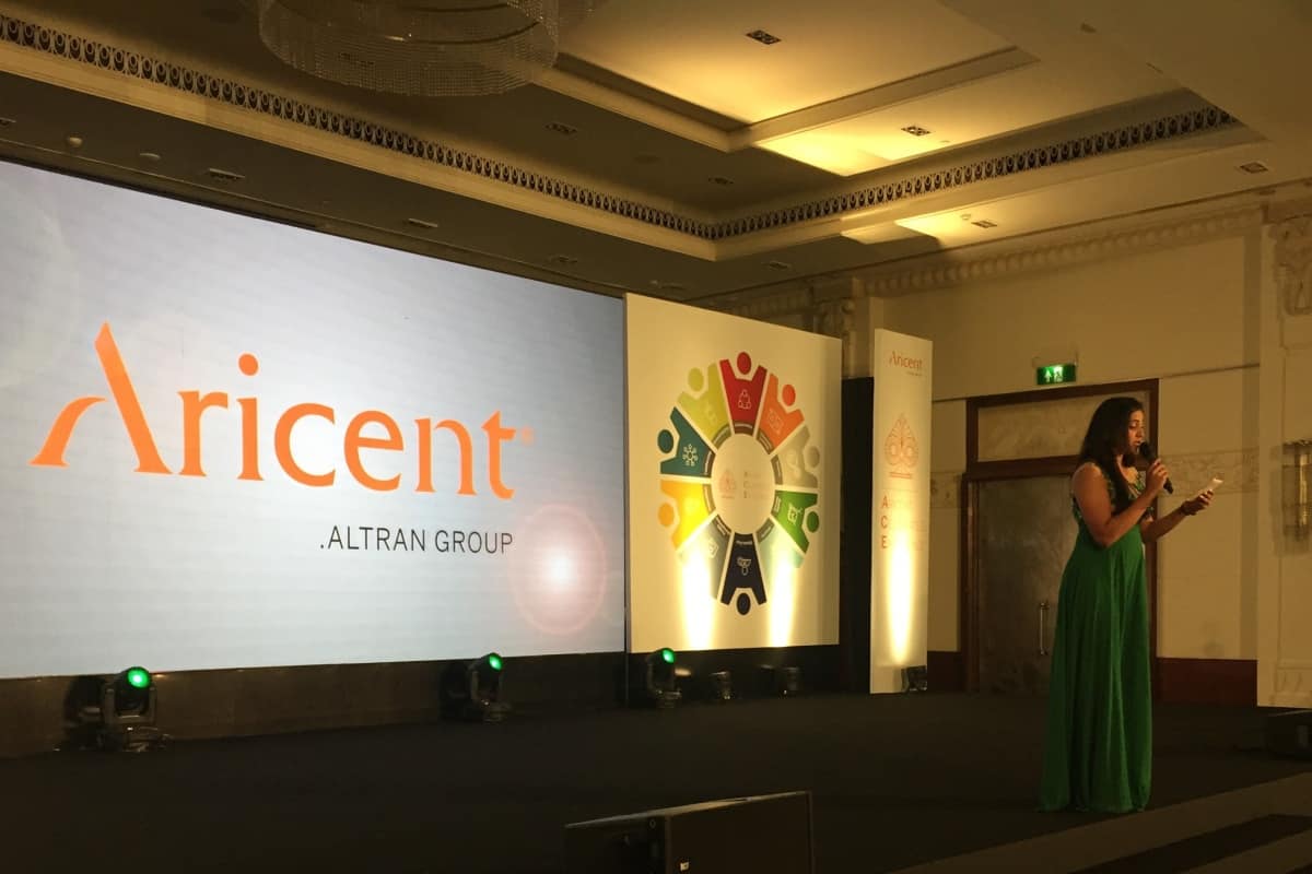 Emcee Reena comperes Aricent Annual Awards 2018