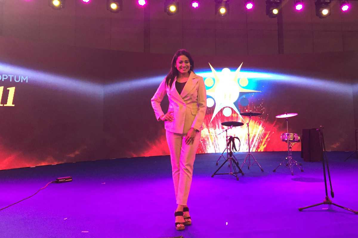 Bangalore Anchor Reena Dsouza hosts OPTUM Healthcare United Employee Townhall 2018