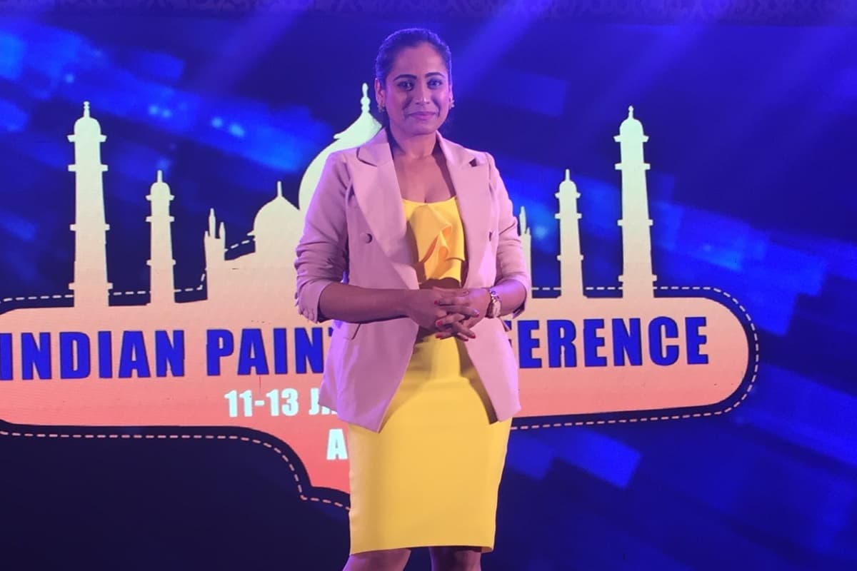 Mc Reena compered 29th Indian paint conference at Jaypee palace in Agra