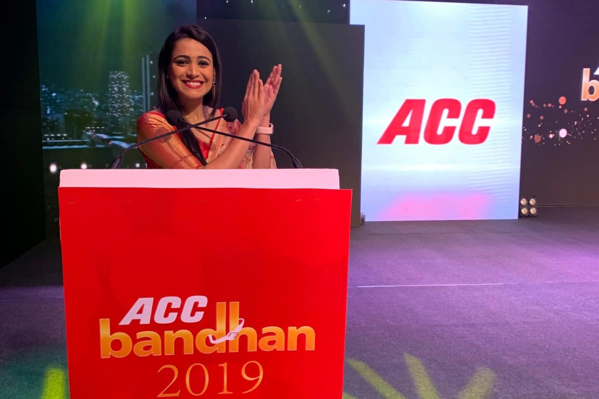 MC Reena Dsouza hosts ACC CEMENT GOLD WATER SHIELD launch in Hyderabad