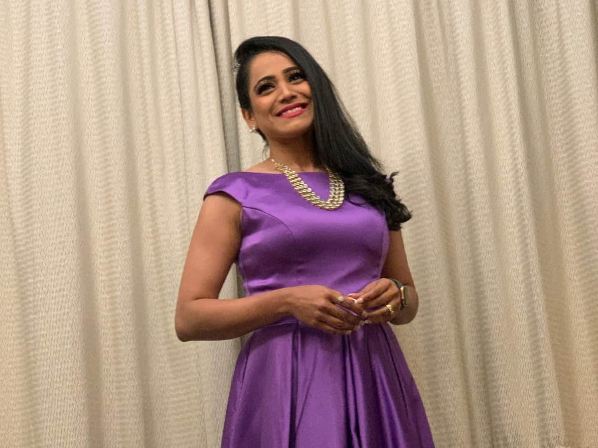 Corporate MC Reena Dsouza comperes Bharathi cement Dealers Meet 2019